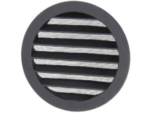 Renson 434 schoepenrooster rond 150mm aluminium zwart