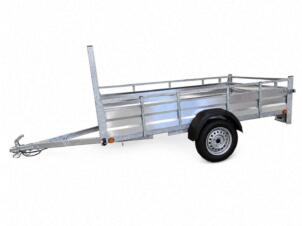 Aanhangwagen 225x132 cm aluminium 1-assig