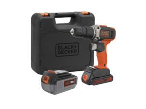 Black+Decker BCD003MEM2K-QW perceuse-visseuse à percussion sans fil 18V Li-Ion + chargeur