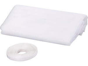CanDo Basic toile moustiquaire avec bande auto-agrippante 130x150 cm blanc