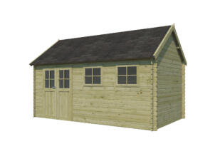 Woodlands Birmingham XL houten tuinhuis 505x295x318 cm blokhut geïmpregneerd
