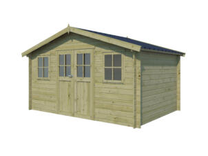 Gardenas Davos abri de jardin en bois 415x295x248 cm chalet imprégné protection anticondensation