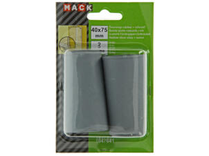 Mack Deurstop rubber 40x75 mm grijs