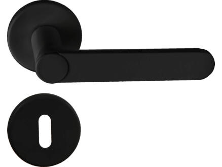 Linea Bertomani Easy Fix poignée de porte avec rosace aluminium noir