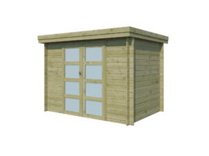 Gardenas Ervik I houten tuinhuis 295x205x219 cm blokhut geïmpregneerd