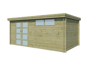 Gardenas Ervik IV abri de jardin en bois 505x295x219 cm chalet imprégné protection anticondensation