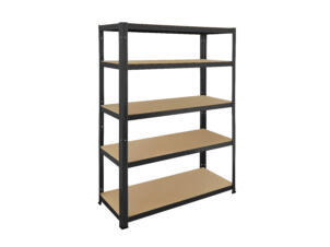 Practo Home Heavy Duty opbergrek 180x120x45 cm metaal/hout zwart