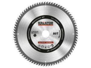 Kreator KRT020429 lame de scie circulaire 254mm 80D bois