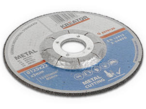 Kreator KRT070120 disque à tronçonner 125x3x22 mm métal 4+2 pièces