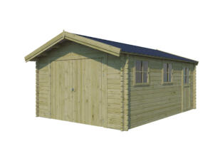 Woodlands Kirkenes garage 565x385x255 cm staalplaat hout geïmpregneerd