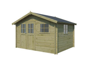 Gardenas Kopenhagen abri de jardin en bois 355x295x252 cm chalet imprégné