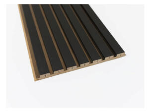 Maestro Latt Luxx panneau mural avec 7 lattes 277x28,7 cm 1,662m² 20mm bronze/ matte black 2 pièces