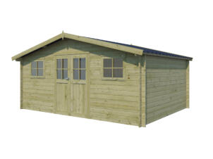 Gardenas Livigno XL abri de jardin en bois 505x385x248 cm chalet imprégné protection anticondensation