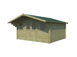 Gardenas Matterhorn XL houten tuinhuis 415x385x248 cm blokhut geïmpregneerd