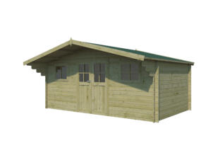 Gardenas Mont Blanc houten tuinhuis 505x320x248 cm blokhut geïmpregneerd