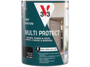 V33 Multi Protect peinture bois alu pvc 0,75l noir