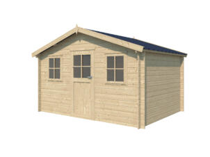 Gardenas Munchen houten tuinhuis 385x295x248 cm blokhut anticondensbescherming