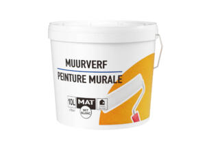Muurverf mat 10l wit