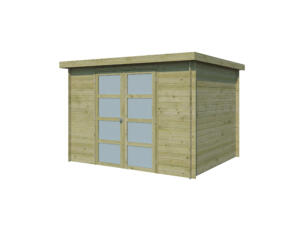 Gardenas Nice houten tuinhuis 295x250x209 cm blokhut geïmpregneerd