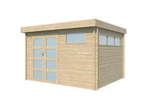 Woodlands Ottawa I houten tuinhuis 355x295x230 cm blokhut anticondensbescherming