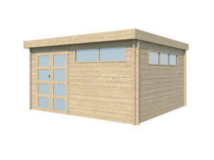 Woodlands Ottawa III houten tuinhuis 415x385x230 cm blokhut anticondensbescherming