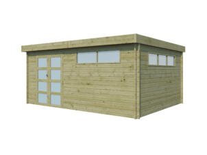 Woodlands Ottawa V abri de jardin en bois 505x385x230 cm chalet imprégné isolation toit