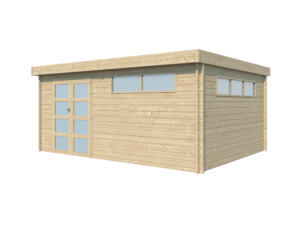 Woodlands Ottawa V houten tuinhuis 505x385x230 cm blokhut dakisolatie