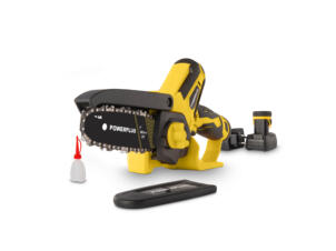 Powerplus POWXG1045 tronçonneuse 1 main 12V + 2 batteries 2Ah