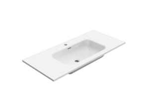 Aquatrends Palm lavabo encastrable 100cm porcelaine