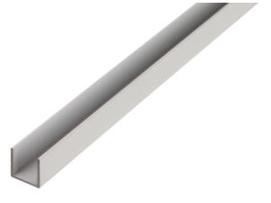 Profil en U 8x8x6x1 mm 100cm aluminium