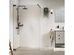 Sealskin Pure A3 inloopdouche 120x200 cm helder glas gunmetal