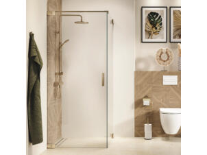 Sealskin Pure paroi latérale pour combinaison avec porte de douche pivotante 100x200 cm verre clair or brossé