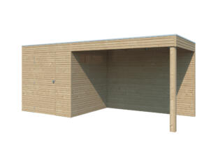 Woodlands QB tuinhuis 210x210 cm met uitbreiding onbehandeld