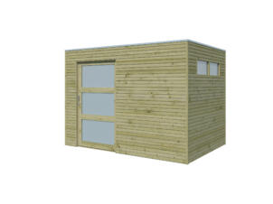 Woodlands QBS I houten tuinhuis 300x210x216 cm hout geïmpregneerd