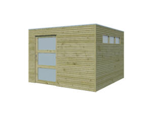Woodlands QBS II houten tuinhuis 300x300x216 cm hout geïmpregneerd