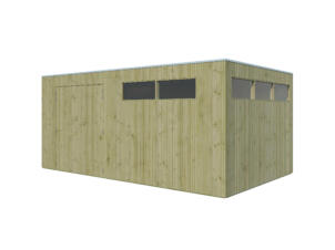 Woodlands QBV XL houten tuinhuis 500x298x220 cm hout geïmpregneerd