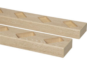 CanDo Roomdivider vloer/plafond profiel 45 MDF natuur eiken 1 set