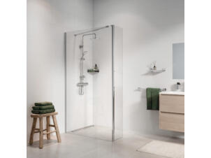 Sealskin Seev paroi pivotante pour douche à l'italienne 30x195 cm verre clair argent brillant