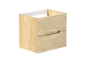 Aquatrends Sira meuble lavabo 60cm 2 tiroirs chêne clair