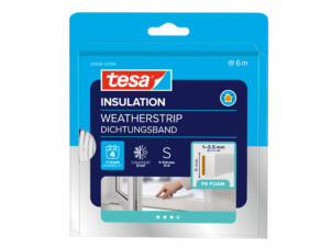 Tesa Standard tochtstrip 6m 0,9cm wit
