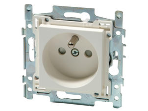 Niko Stopcontact 28,5mm met aarding Original White
