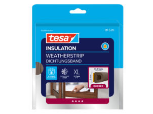 Tesa Tochtstrip D 6m 0,9cm bruin