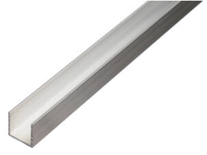 U-profiel aluminium 10x20x10x1.5 mm 100cm