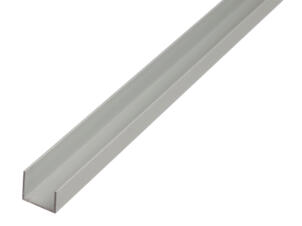U-profiel aluminium zilver 22x20x15x1.5 mm 100cm