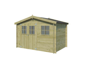 Gardenas Zurich houten tuinhuis 295x205 cm blokhut geïmpregneerd