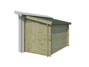Gardenas aanbouwhuisje 150x265 cm hout geïmpregneerd roofing