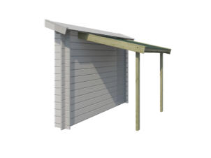 Gardenas abri bûches avec roofing 140x170 cm