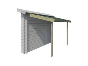 Gardenas abri bûches avec roofing 140x260 cm