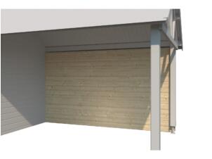 Woodlands achterwand 385cm voor extensie Birmingham