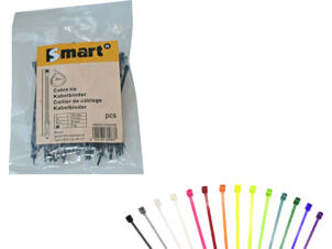 Smart collier serre-câble 200x4,8 mm rouge 100 pièces